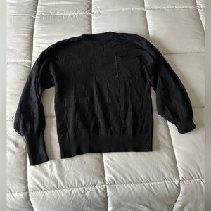 Woman’s Black Crewneck Sweater - Classic Knit
